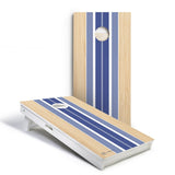 Blue Beach Stripes Versatex All-Weather Cornhole Boards