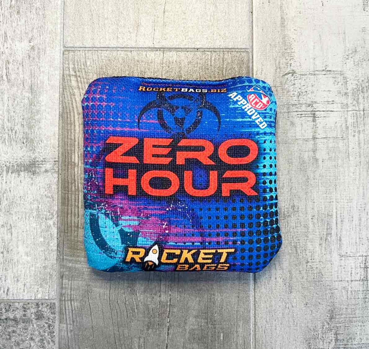 Pro Cornhole Bags Zero Hour Blue ACO Stamped Cornhole Bags