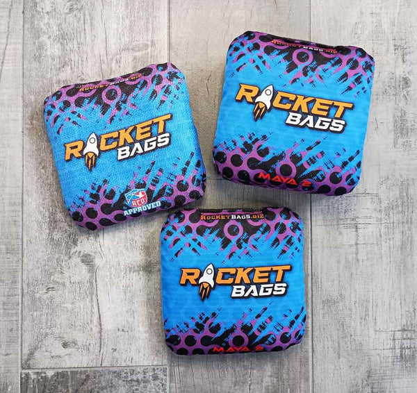 Pro Cornhole Bags Maya 2 Blue Cornhole Bags ACO Approved