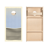 Blue Waves Star Cornhole Boards