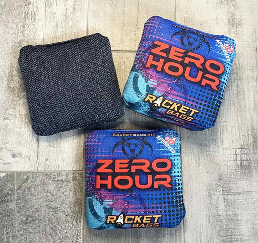 Pro Cornhole Bags Zero Hour Blue ACO Stamped Cornhole Bags