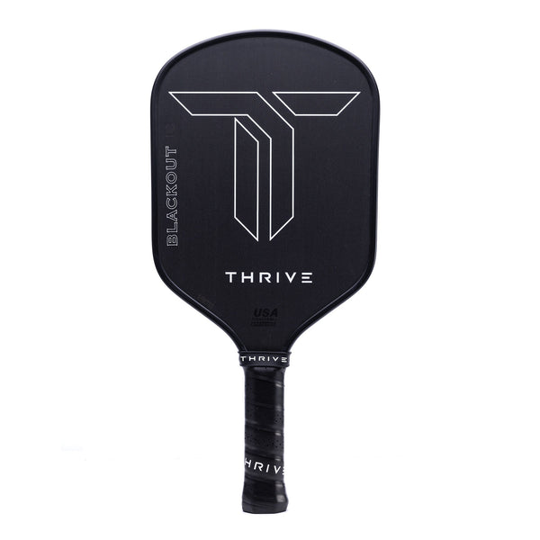 Pickleball Paddle 116 (medium light) Blackout 16mm  (POWER SERIES) Includes head cover, lead weights, key chain, and weight card.