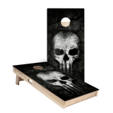Bone Crusher Skull Star Cornhole Boards