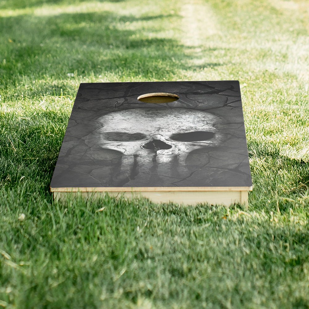 Bone Crusher Skull Star Cornhole Boards