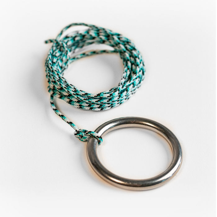 Botanical Acacia Wood Hook and Ring Toss Game