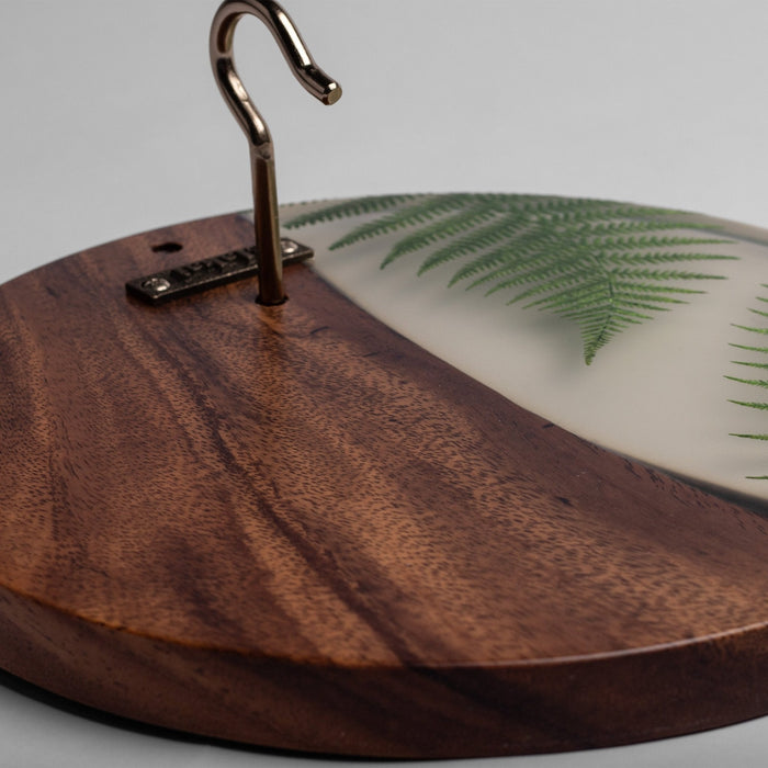 Botanical Acacia Wood Hook and Ring Toss Game