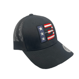 Brotherhood Cornhole Curved Bill Snapback – USA Flag Embroidered Logo