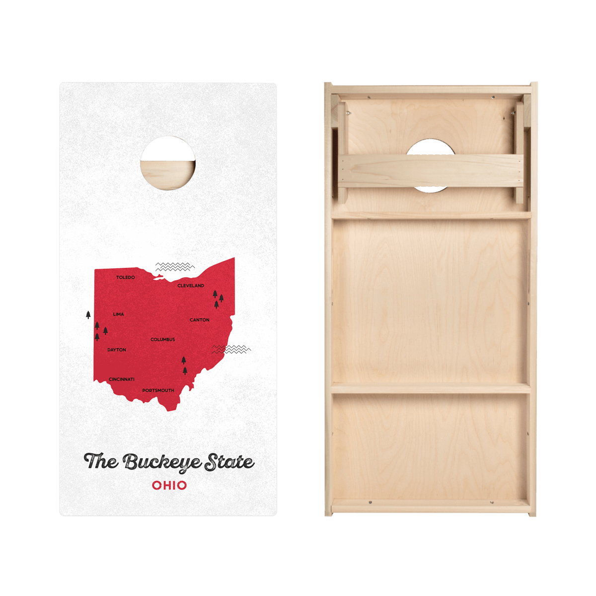Buckeye State Star Cornhole Boards