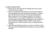 Horse Race Game Rules with progressive jackpot option!
