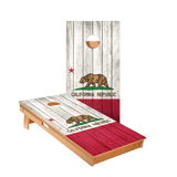 California Bear Flag Star Cornhole Boards