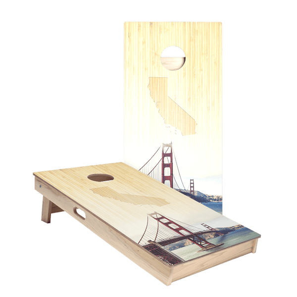 California Golden Gate Bridge Star Cornhole Boards