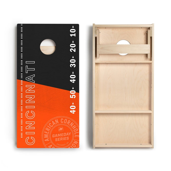 Cincinnati Football Gameday Stadium Star Cornhole Boards