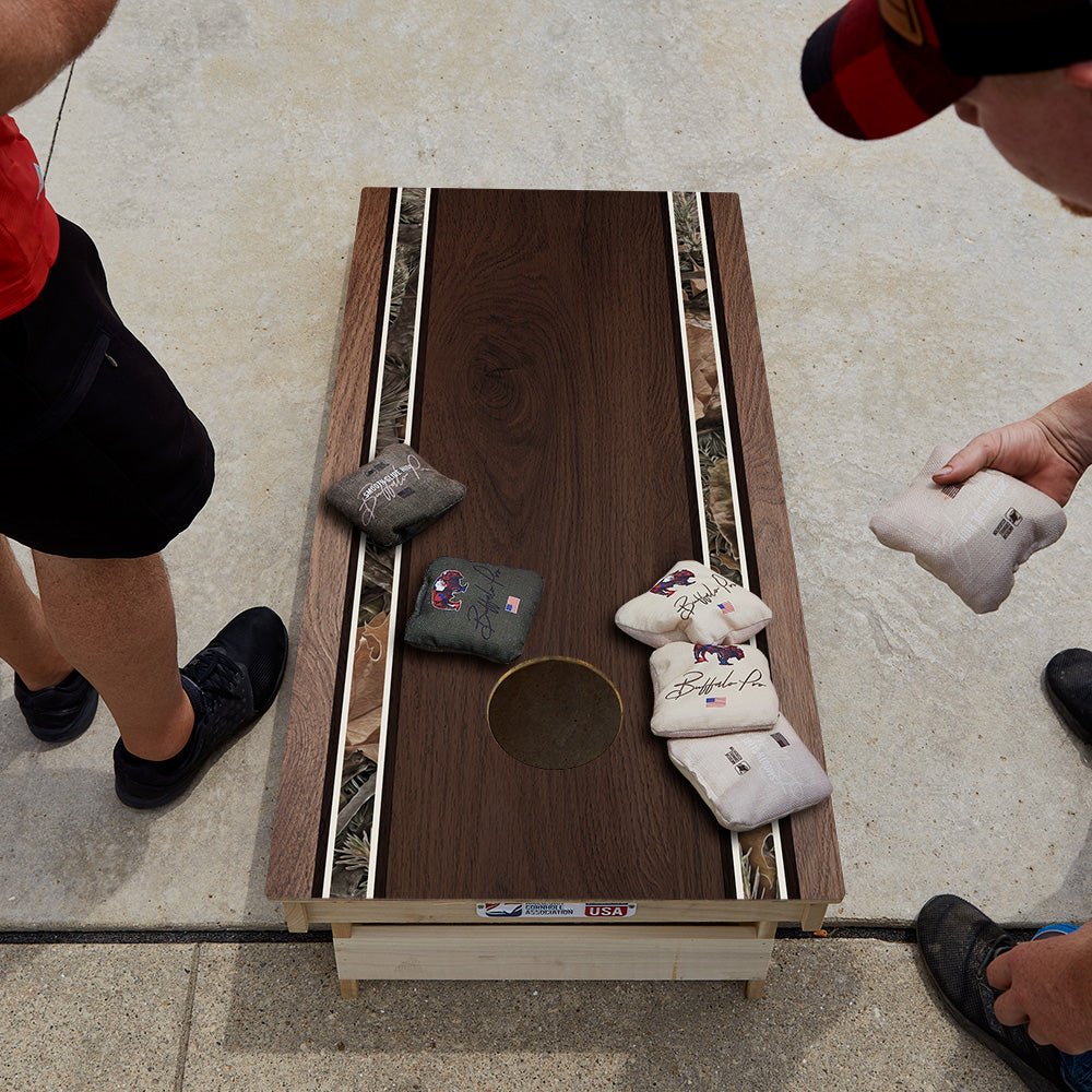 Classic Camo Stripes Star Cornhole Boards
