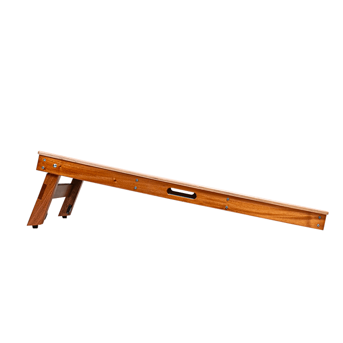 Wooden seesaw on a transparent background