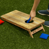 Classic Triangle Red Distressed Backyard 1x2ft Cornhole Boards