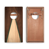 Classic Triangle Green Wood Backyard 1x2ft Cornhole Boards