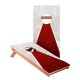 Classic Triangle Red Distressed Backyard 1x2ft Cornhole Boards