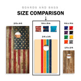 Classic Triangle Blue Red White Distressed Backyard 2300 Cornhole Boards