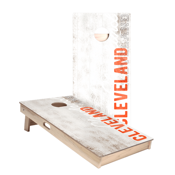 Cleveland Football Vintage Gameday Star Cornhole Boards