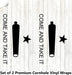 Come and Take It Cornhole Boards Wraps (Set of 2)