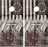 Give me Liberty or Give Me Death Cornhole Design