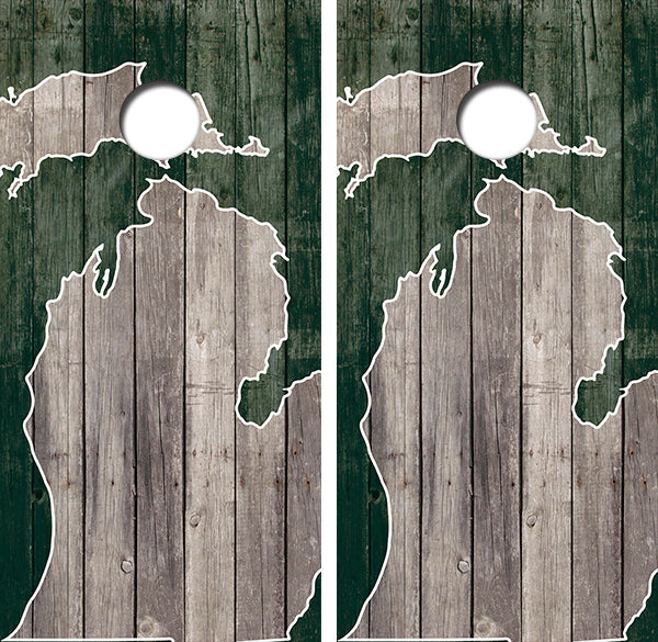 State of Michigan Cornhole Design