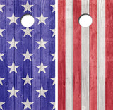 American Flag Cornhole Design