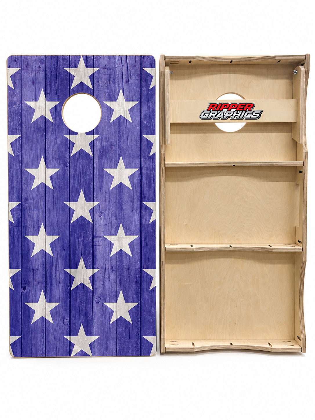 American Flag Cornhole Design