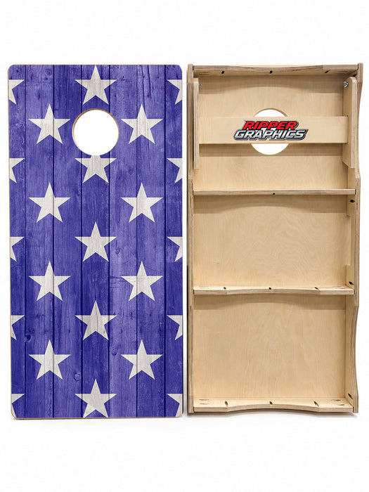 American Flag Cornhole Design
