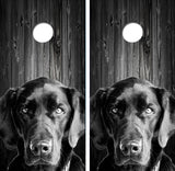Man's Best Friend Black Lab Cornhole Design