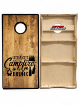 Camp Fire Drunk Cornhole Design