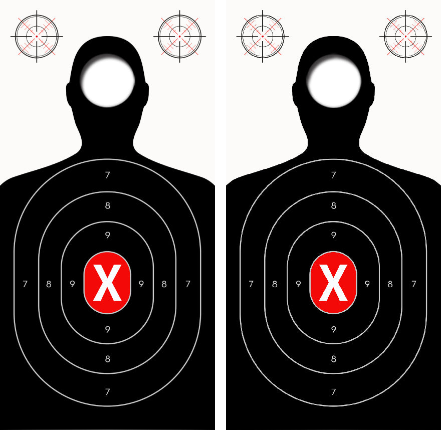 Target Practice Silhouette Cornhole Design