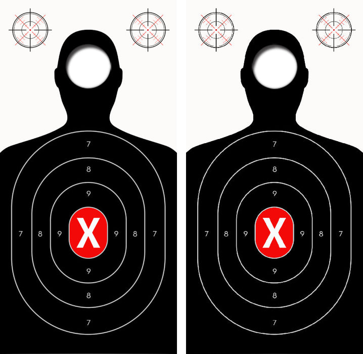 Target Practice Silhouette Cornhole Design