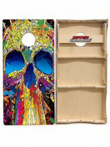 Crazy Skull Design Cornhole Design