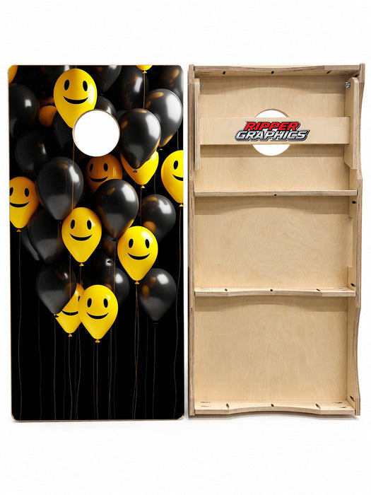 Happy Balloons Cornhole Design