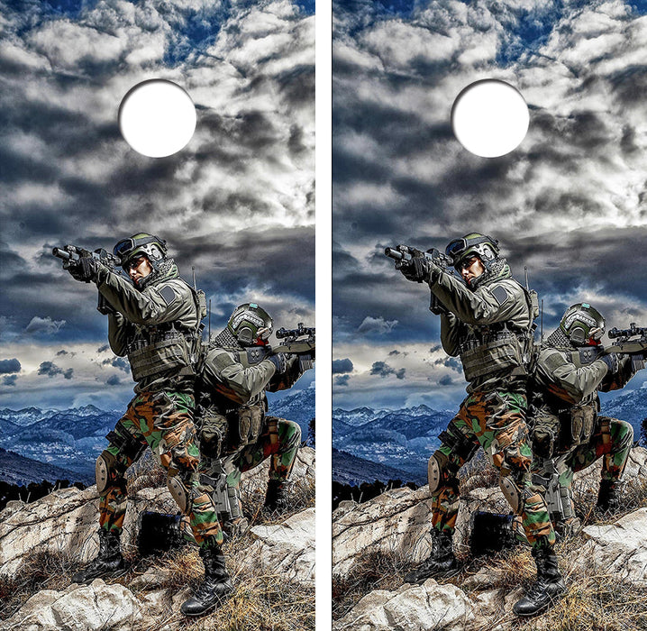 American Shadow Soldiers Cornhole Design