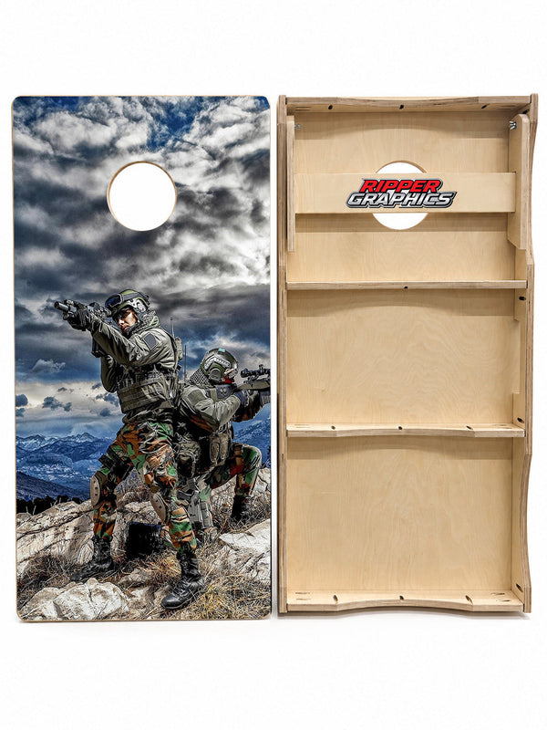 American Shadow Soldiers Cornhole Design