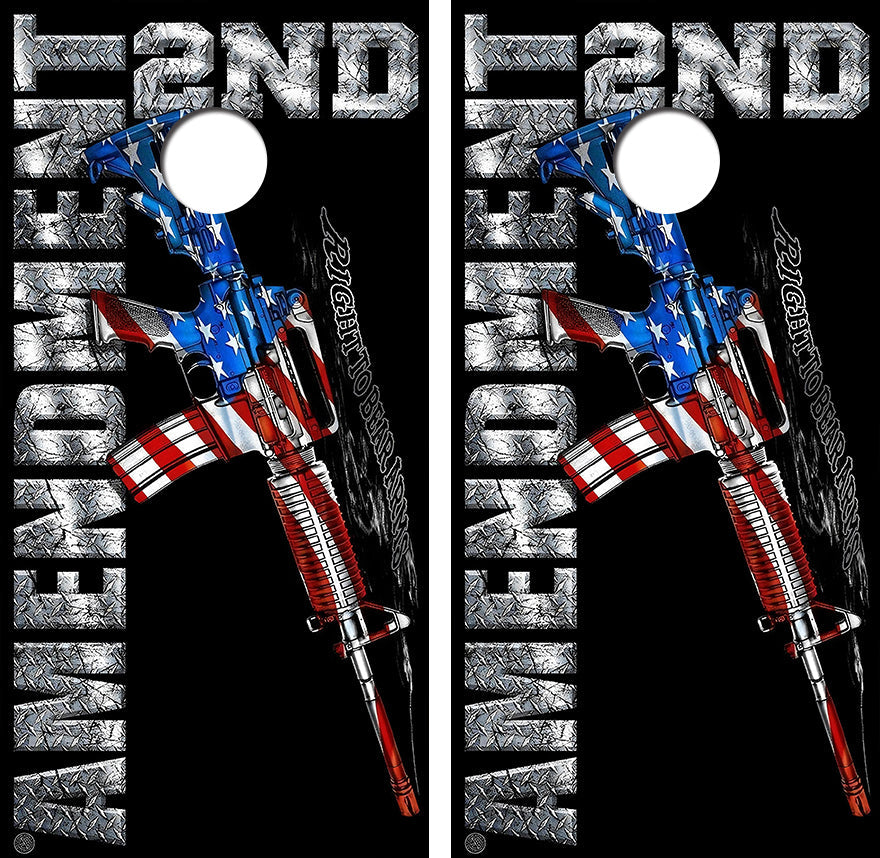 2nd Amendment Cornhole Design