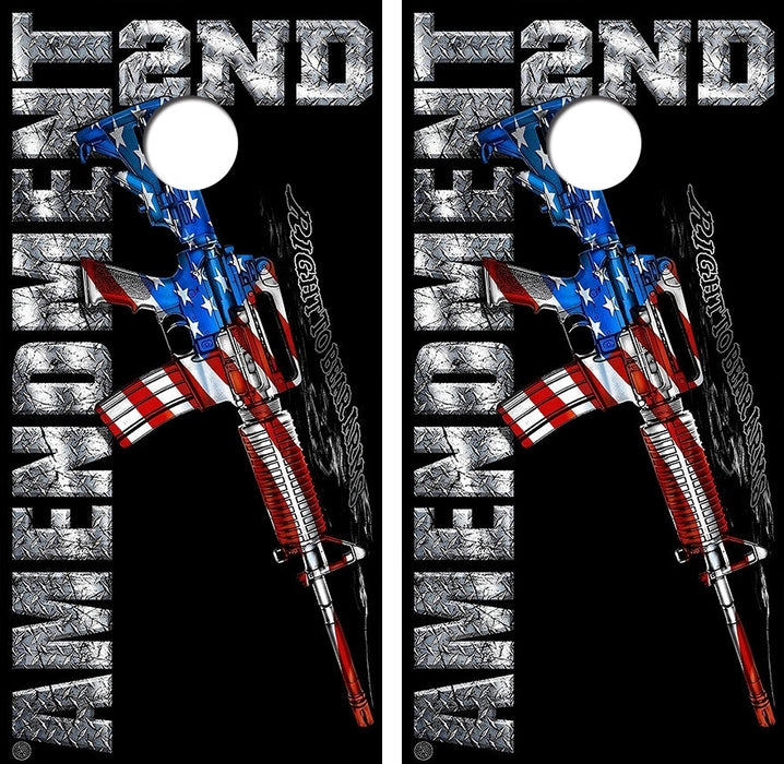 2nd Amendment Cornhole Design