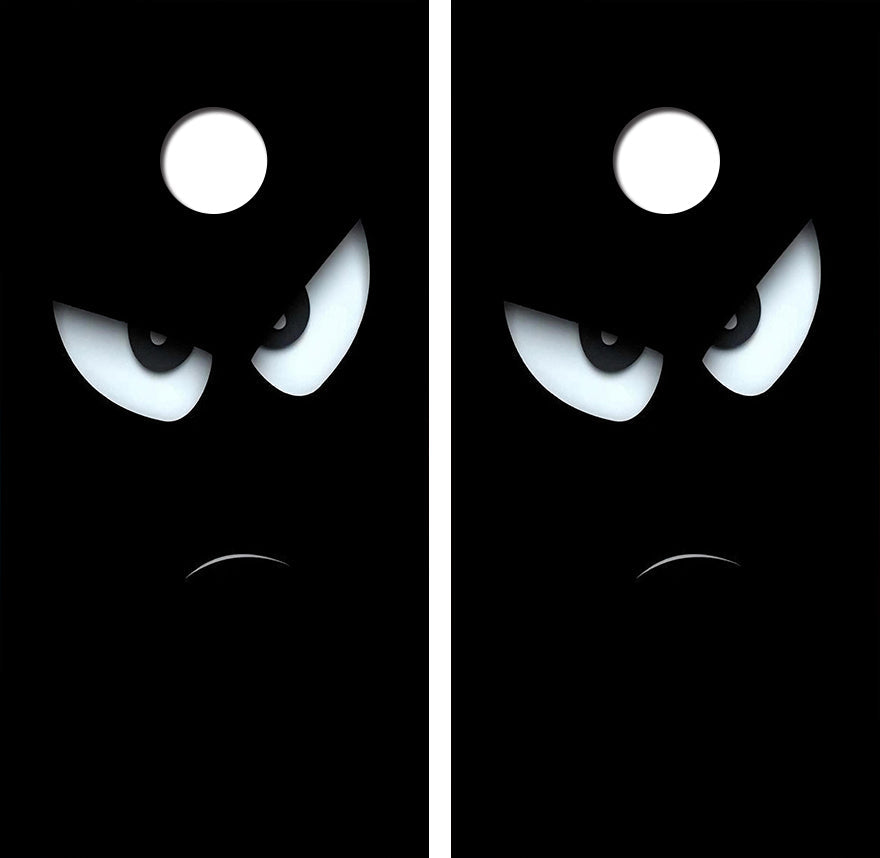 Grumpy Face Cornhole Design