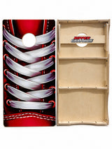 Shoelaces Cornhole Design
