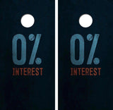0% Interest Cornhole Design