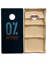 0% Interest Cornhole Design