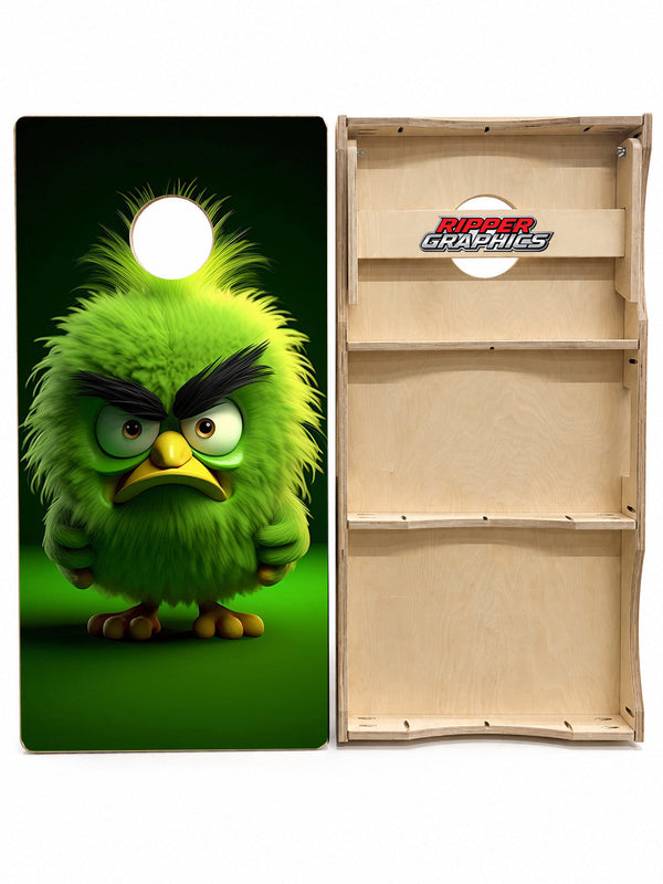Unhappy Bird Cornhole Design