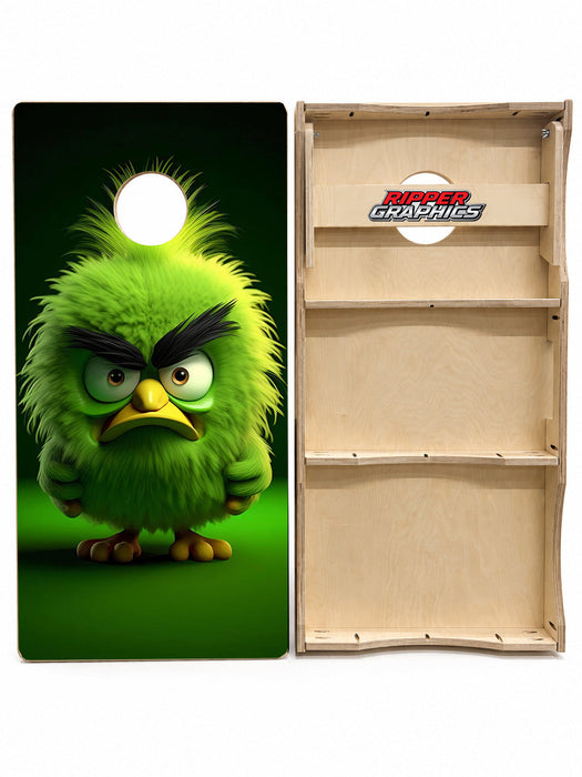 Unhappy Bird Cornhole Design