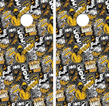 Boom Bang Wow Cornhole Design