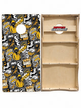 Boom Bang Wow Cornhole Design