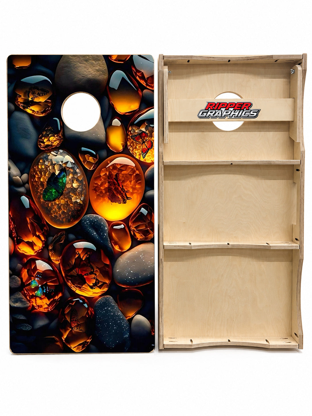 Petrified Bugs Cornhole Design