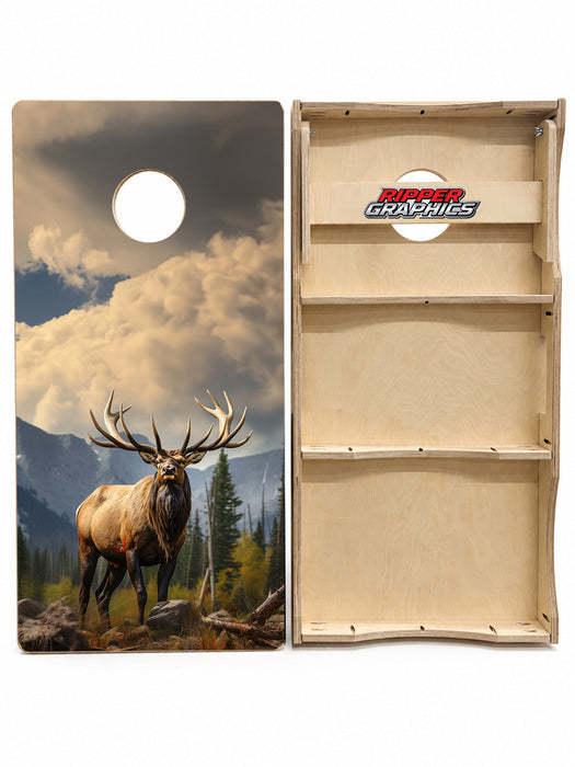 Rocky Mountain Elk Cornhole Design