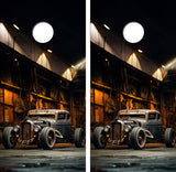 Industrial Rat Rod Cornhole Design